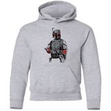 Sweatshirts Sport Grey / YS Mandalorian Bounty Hunter Youth Hoodie