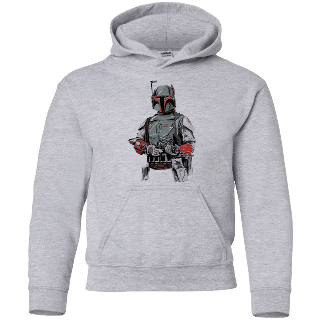 Sweatshirts Sport Grey / YS Mandalorian Bounty Hunter Youth Hoodie