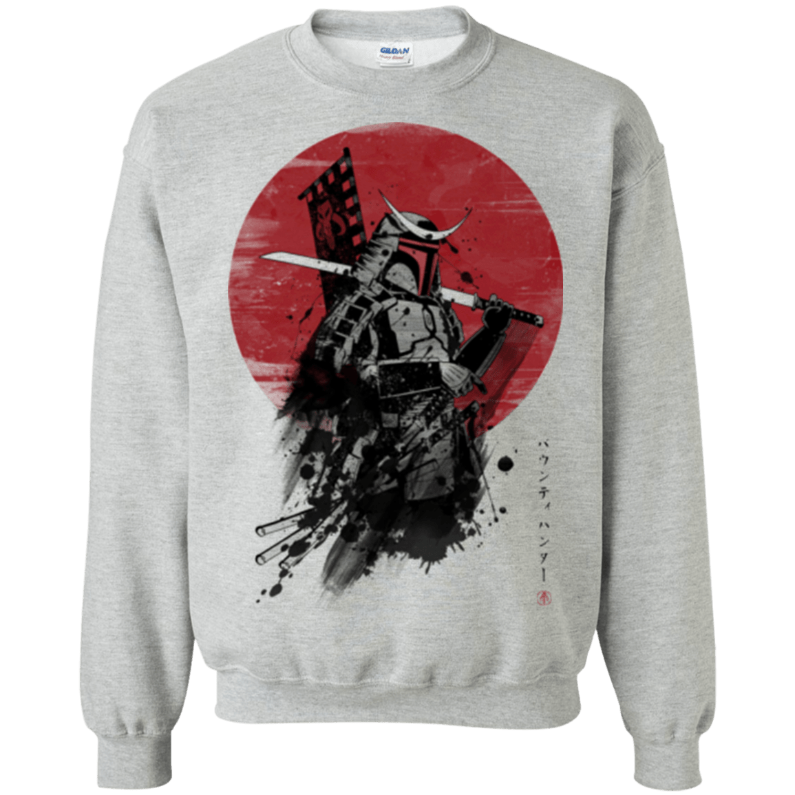 Sweatshirts Sport Grey / Small Mandalorian Samurai Crewneck Sweatshirt
