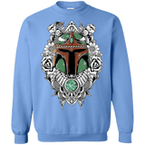 Sweatshirts Carolina Blue / S Mandalorian Warrior Crewneck Sweatshirt
