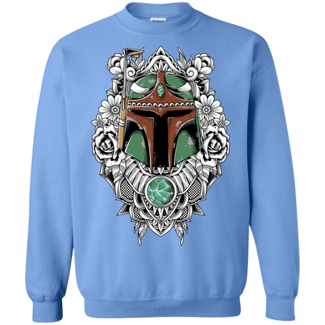 Sweatshirts Carolina Blue / S Mandalorian Warrior Crewneck Sweatshirt