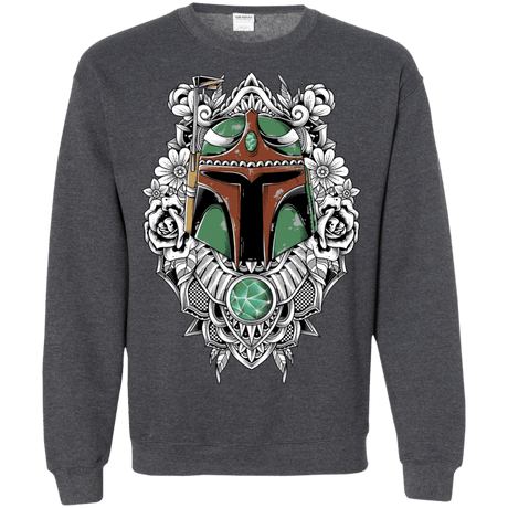 Sweatshirts Dark Heather / S Mandalorian Warrior Crewneck Sweatshirt