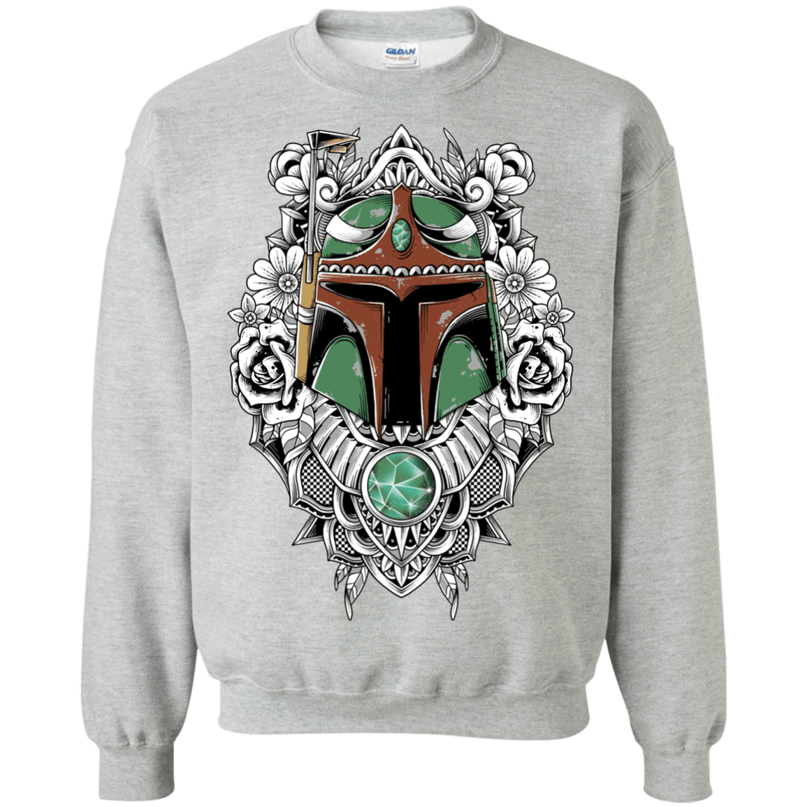 Sweatshirts Sport Grey / S Mandalorian Warrior Crewneck Sweatshirt