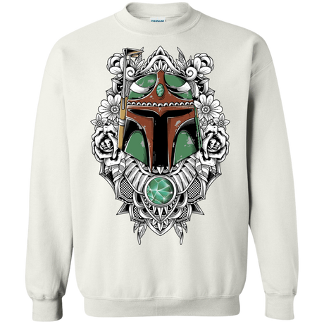 Sweatshirts White / S Mandalorian Warrior Crewneck Sweatshirt