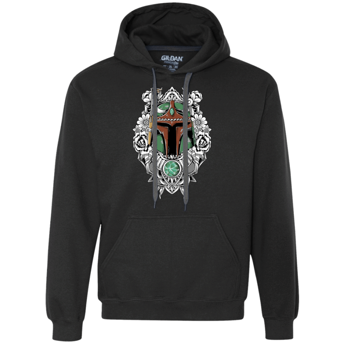 Sweatshirts Black / S Mandalorian Warrior Premium Fleece Hoodie