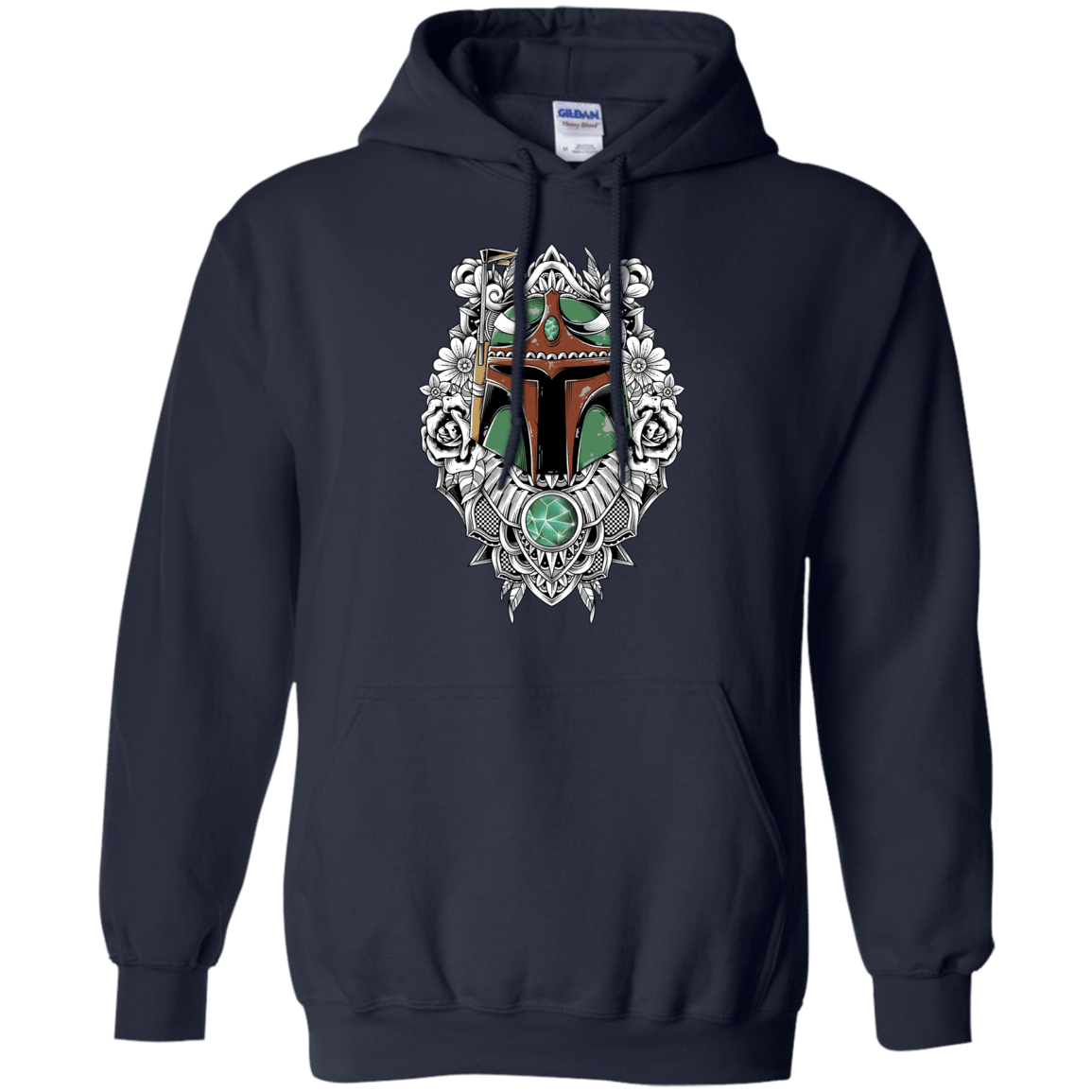 Sweatshirts Navy / S Mandalorian Warrior Pullover Hoodie