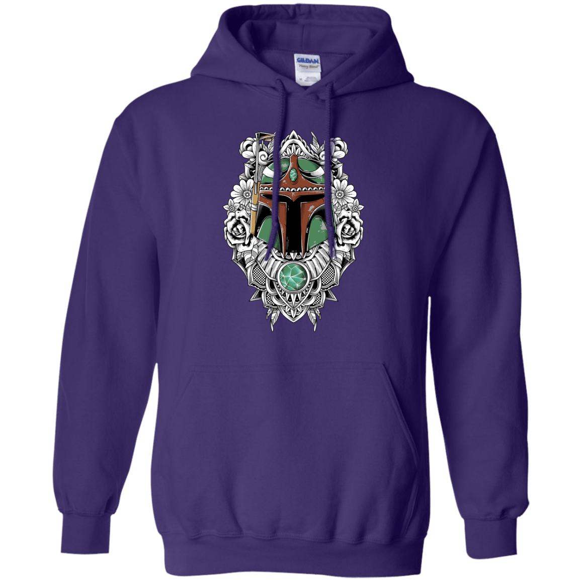 Sweatshirts Purple / S Mandalorian Warrior Pullover Hoodie