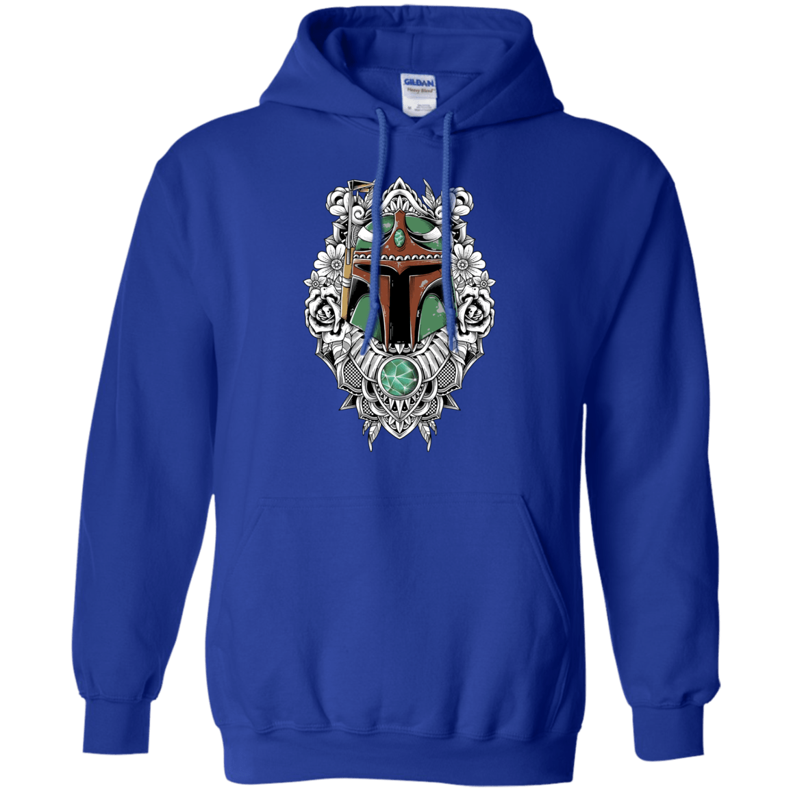 Sweatshirts Royal / S Mandalorian Warrior Pullover Hoodie