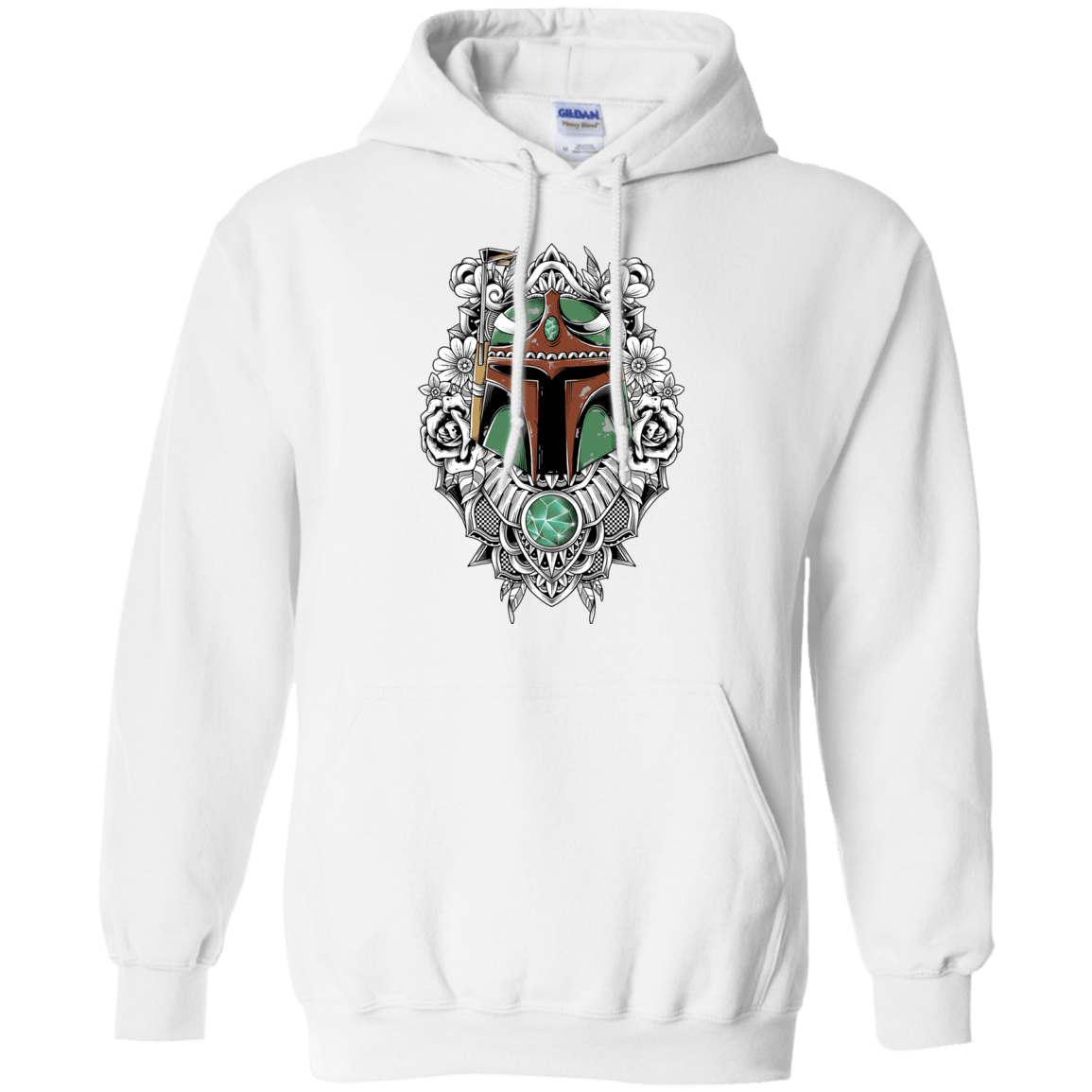 Sweatshirts White / S Mandalorian Warrior Pullover Hoodie