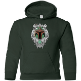 Sweatshirts Forest Green / YS Mandalorian Warrior Youth Hoodie