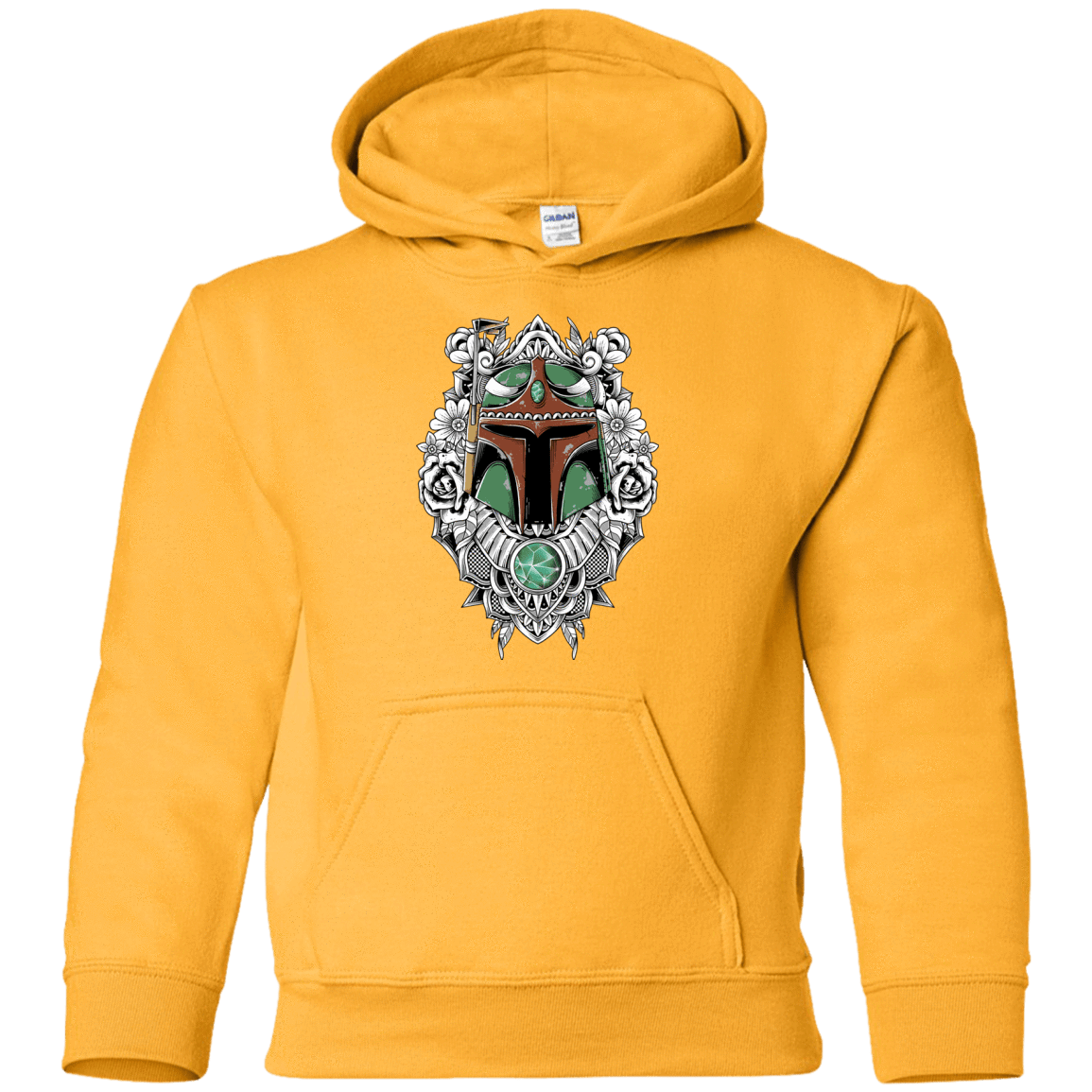 Sweatshirts Gold / YS Mandalorian Warrior Youth Hoodie