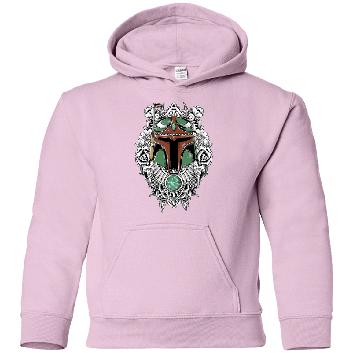 Sweatshirts Light Pink / YS Mandalorian Warrior Youth Hoodie