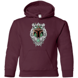 Sweatshirts Maroon / YS Mandalorian Warrior Youth Hoodie