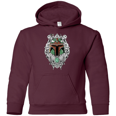 Sweatshirts Maroon / YS Mandalorian Warrior Youth Hoodie