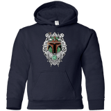Sweatshirts Navy / YS Mandalorian Warrior Youth Hoodie