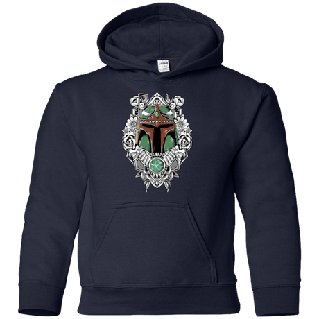 Sweatshirts Navy / YS Mandalorian Warrior Youth Hoodie