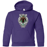 Sweatshirts Purple / YS Mandalorian Warrior Youth Hoodie