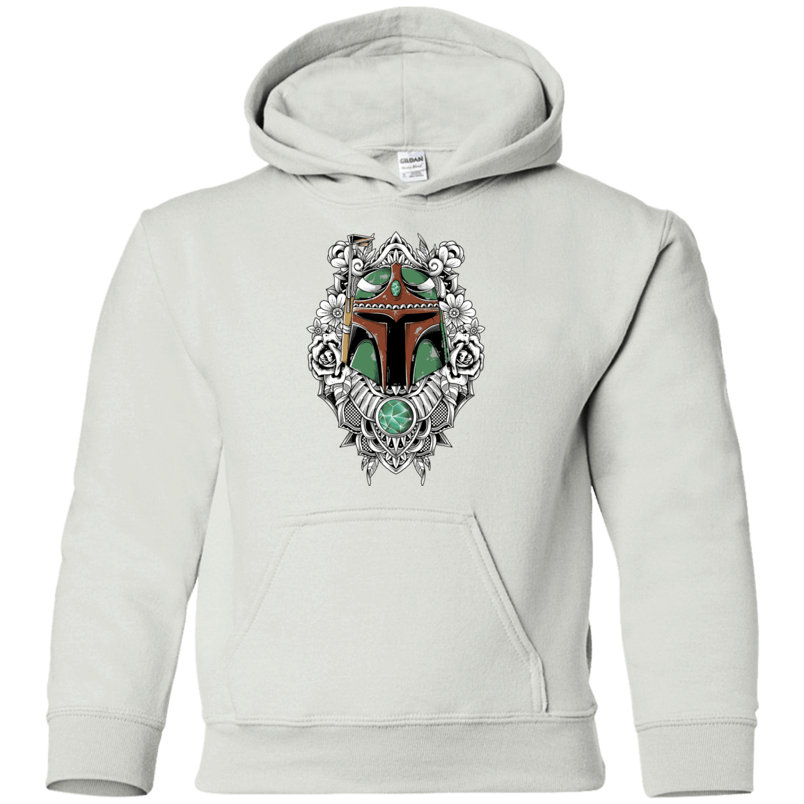 Sweatshirts White / YS Mandalorian Warrior Youth Hoodie