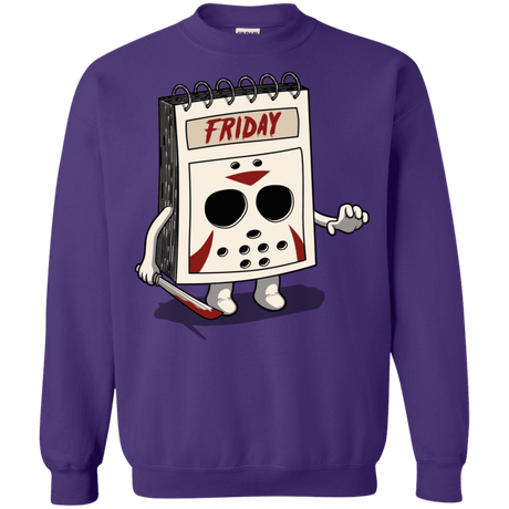 Sweatshirts Purple / S Manic Friday Crewneck Sweatshirt