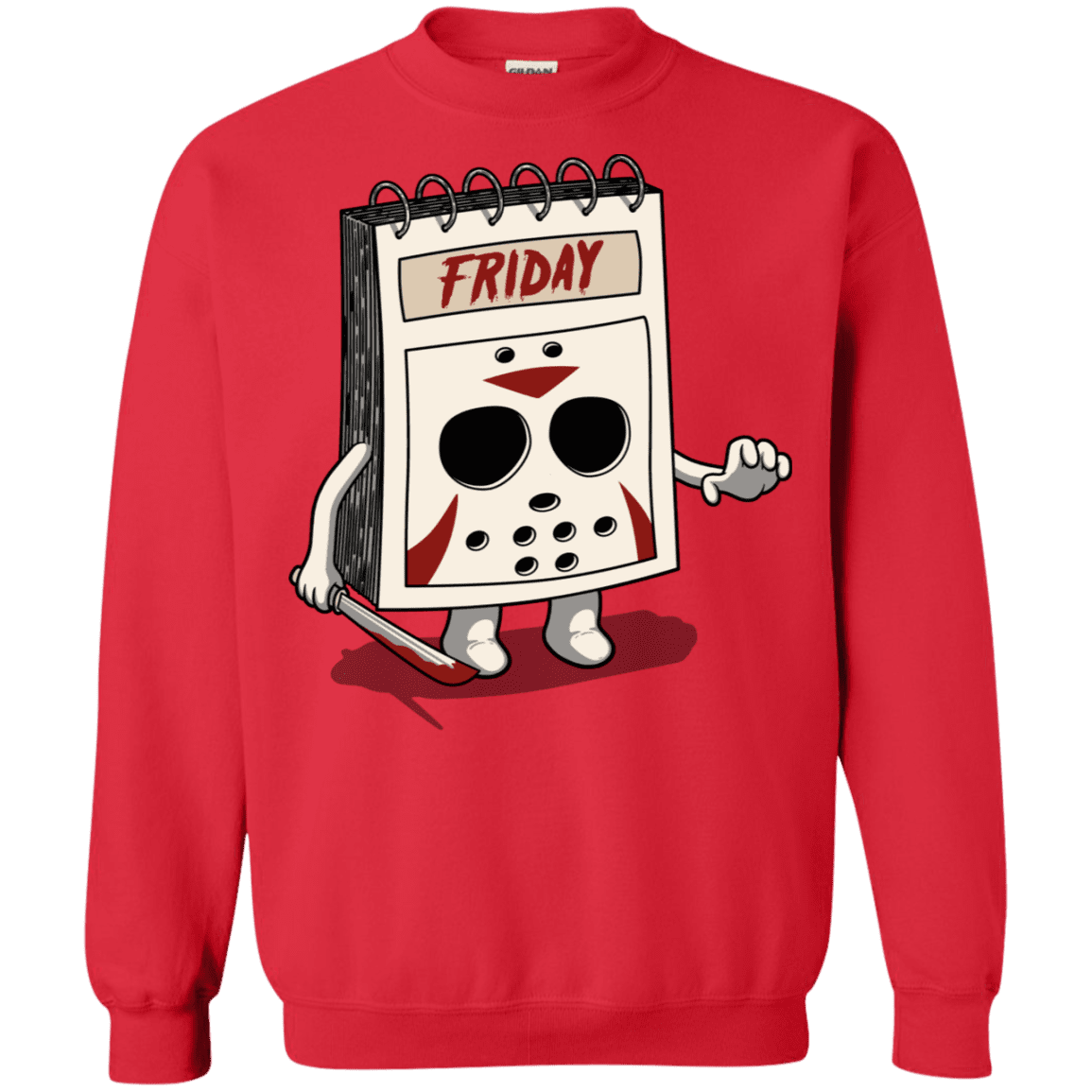 Sweatshirts Red / S Manic Friday Crewneck Sweatshirt