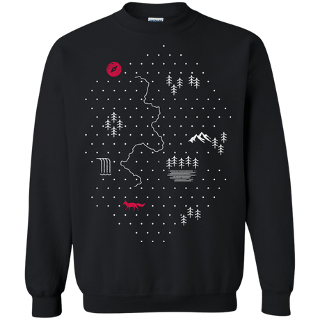 Sweatshirts Black / S Map of Nature Crewneck Sweatshirt