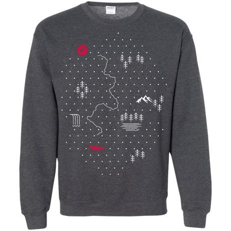 Sweatshirts Dark Heather / S Map of Nature Crewneck Sweatshirt