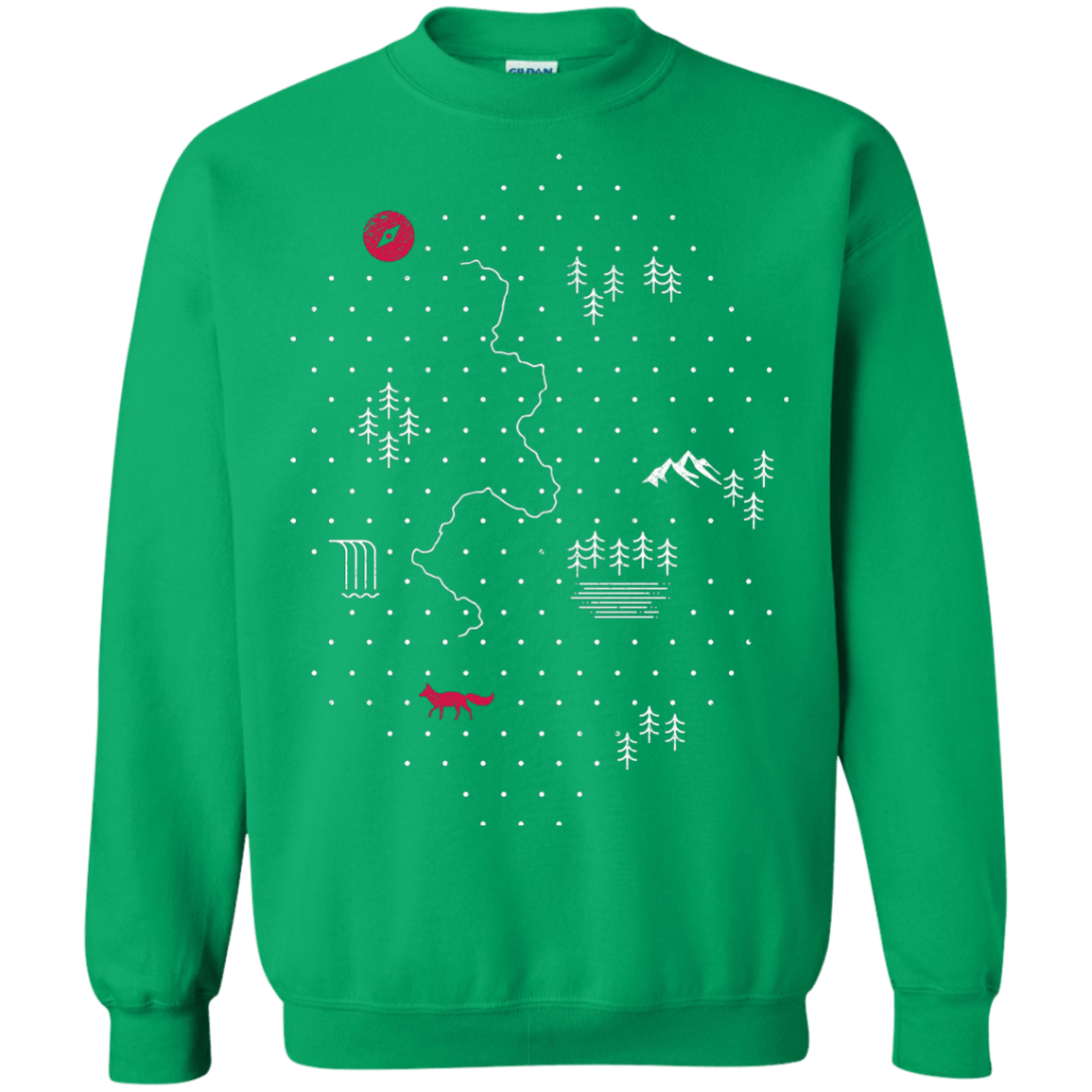 Sweatshirts Irish Green / S Map of Nature Crewneck Sweatshirt