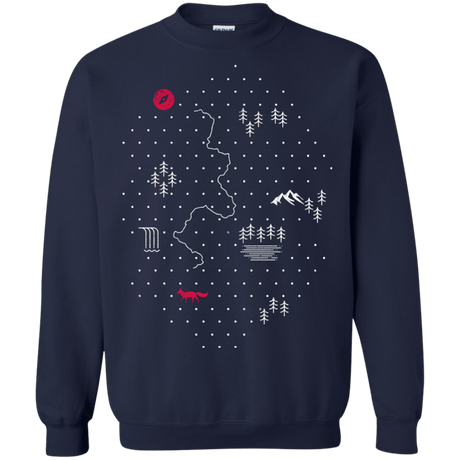 Sweatshirts Navy / S Map of Nature Crewneck Sweatshirt