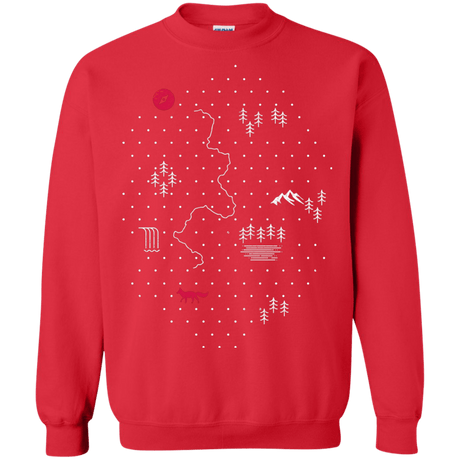 Sweatshirts Red / S Map of Nature Crewneck Sweatshirt