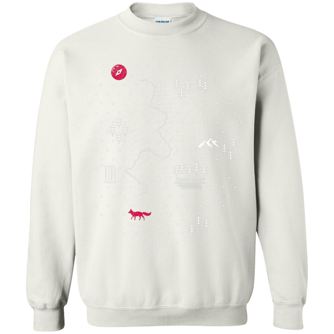 Sweatshirts White / S Map of Nature Crewneck Sweatshirt