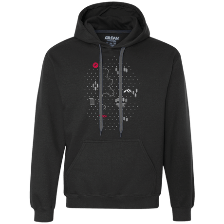 Sweatshirts Black / S Map of Nature Premium Fleece Hoodie