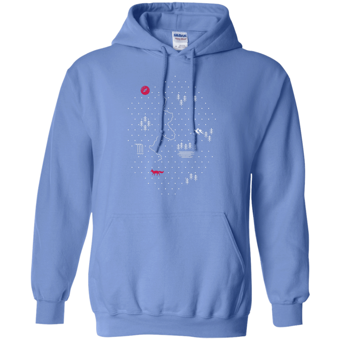 Sweatshirts Carolina Blue / S Map of Nature Pullover Hoodie