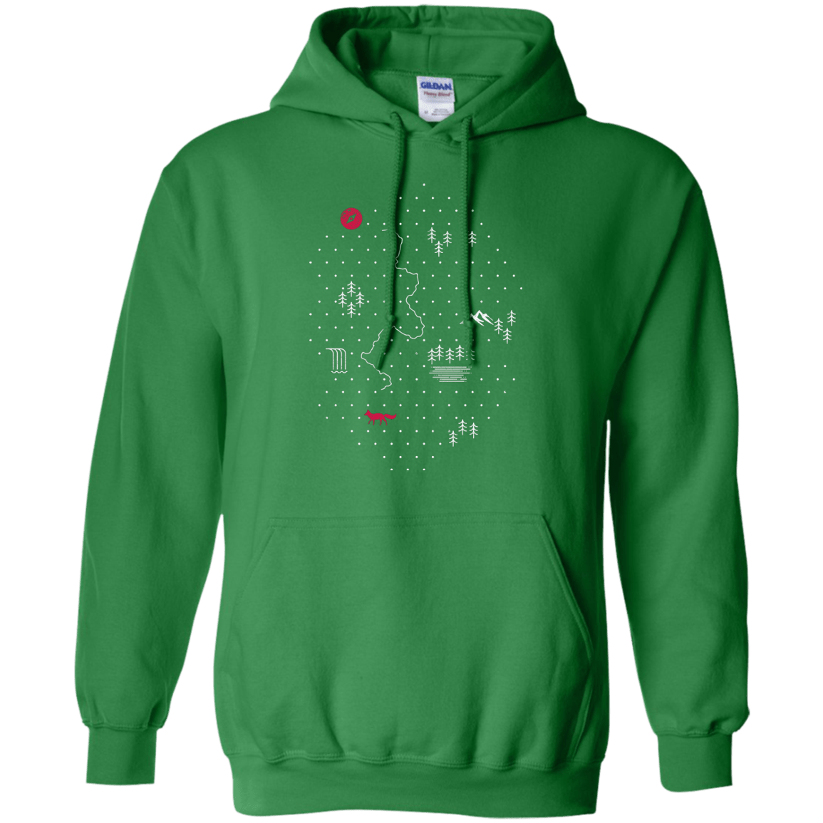 Sweatshirts Irish Green / S Map of Nature Pullover Hoodie