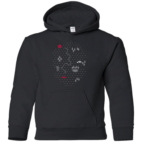 Sweatshirts Black / YS Map of Nature Youth Hoodie