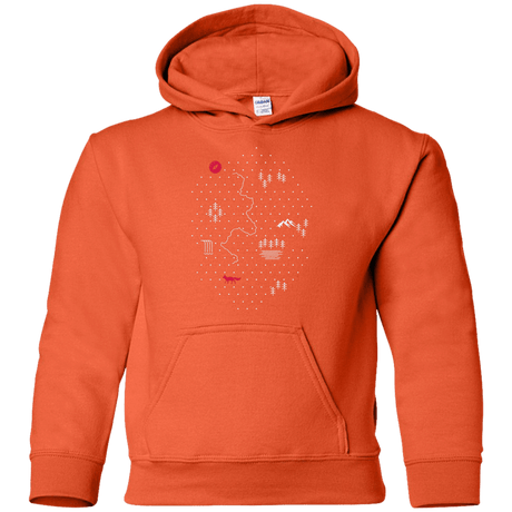 Sweatshirts Orange / YS Map of Nature Youth Hoodie