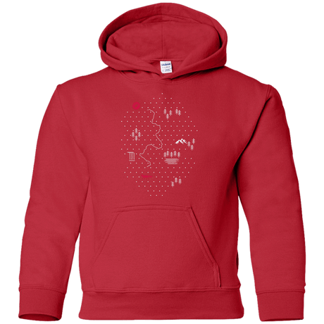Sweatshirts Red / YS Map of Nature Youth Hoodie