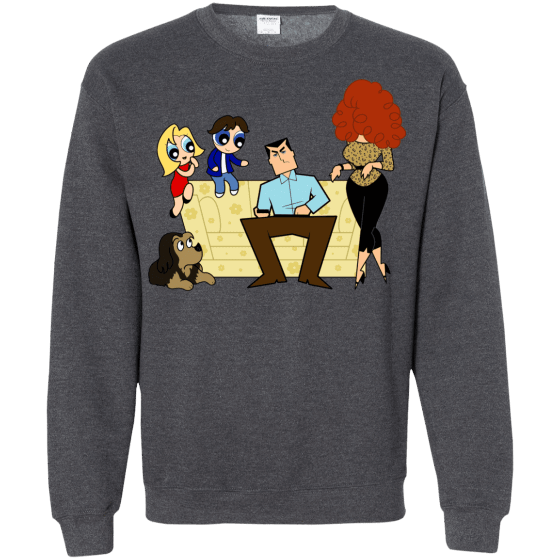 Sweatshirts Dark Heather / S Married with Puffs Crewneck Sweatshirt