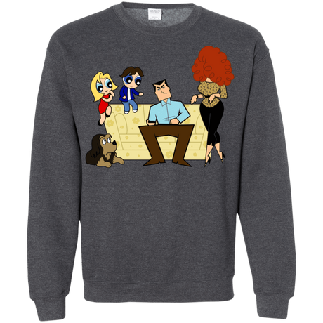 Sweatshirts Dark Heather / S Married with Puffs Crewneck Sweatshirt