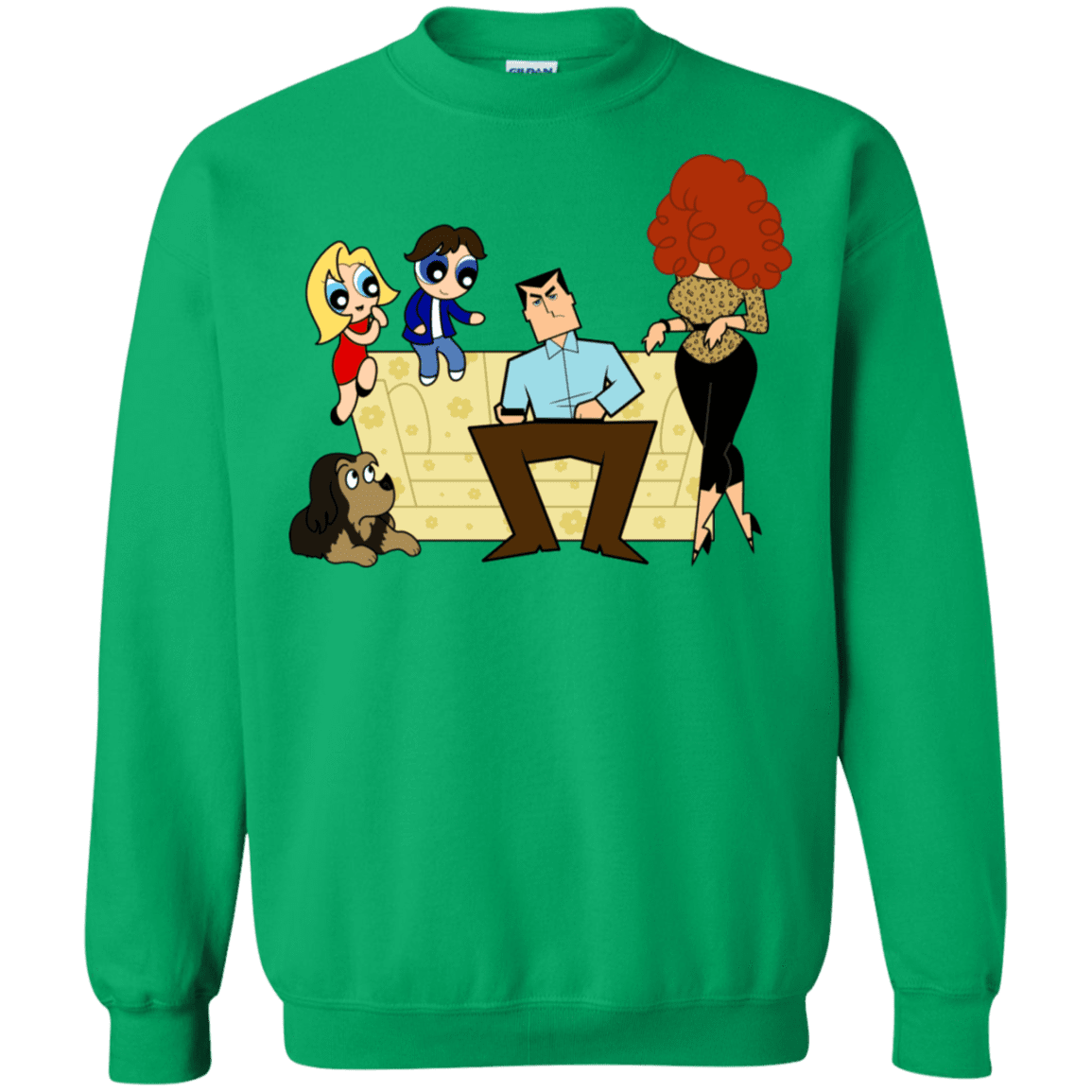 Sweatshirts Irish Green / S Married with Puffs Crewneck Sweatshirt