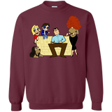 Sweatshirts Maroon / S Married with Puffs Crewneck Sweatshirt