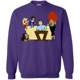 Sweatshirts Purple / S Married with Puffs Crewneck Sweatshirt