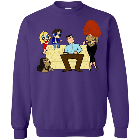 Sweatshirts Purple / S Married with Puffs Crewneck Sweatshirt