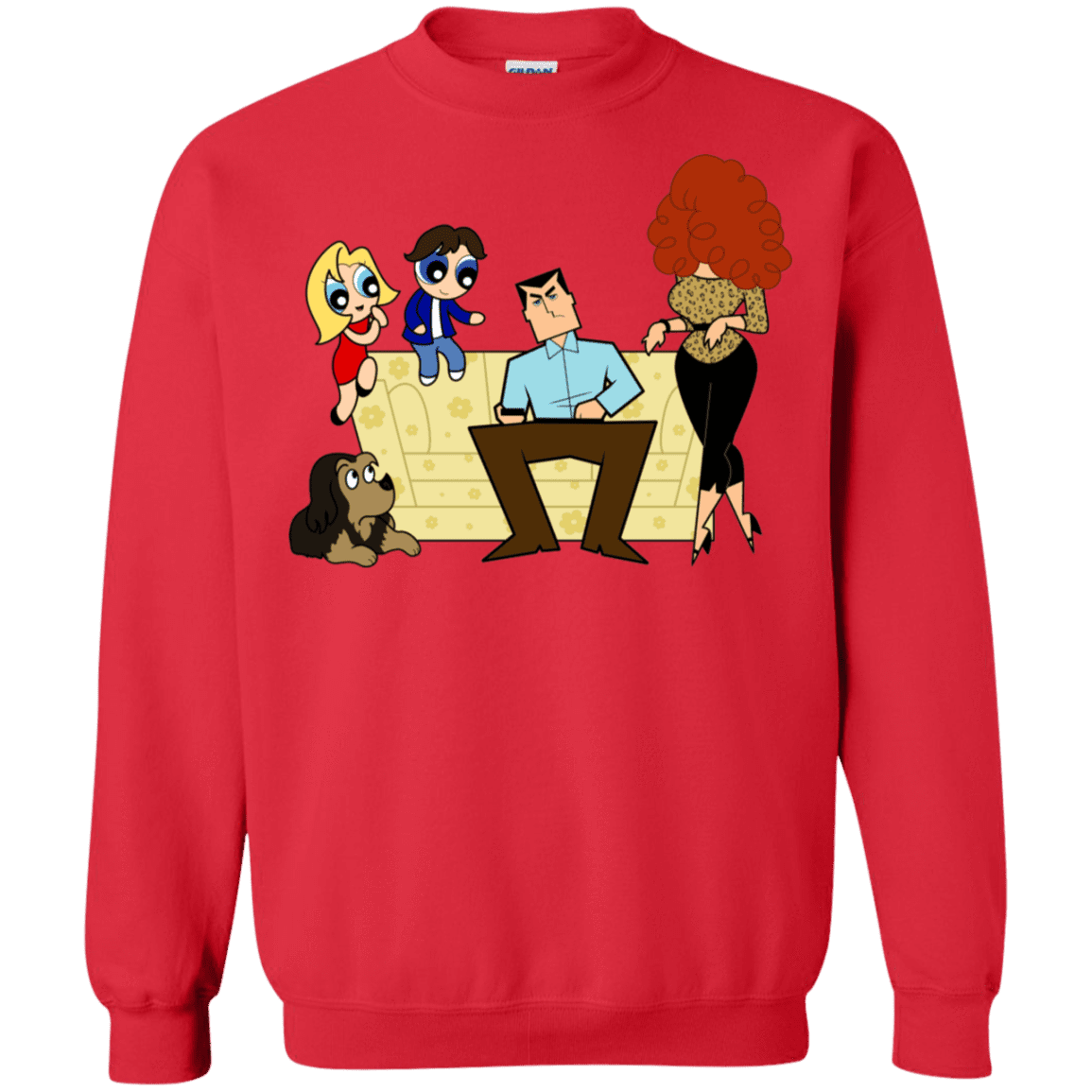 Sweatshirts Red / S Married with Puffs Crewneck Sweatshirt