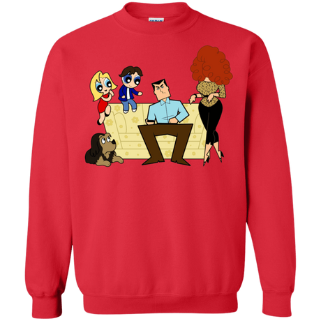 Sweatshirts Red / S Married with Puffs Crewneck Sweatshirt