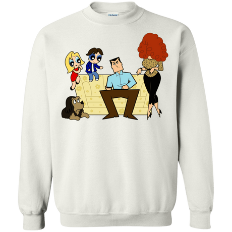 Sweatshirts White / S Married with Puffs Crewneck Sweatshirt