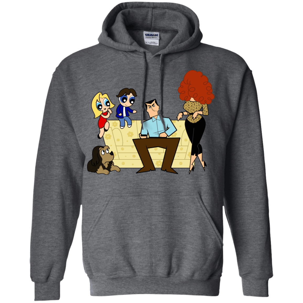 Sweatshirts Dark Heather / S Married with Puffs Pullover Hoodie