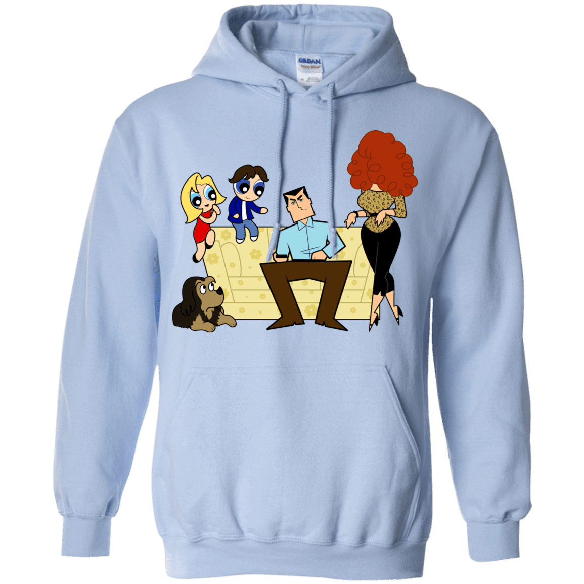 Sweatshirts Light Blue / S Married with Puffs Pullover Hoodie