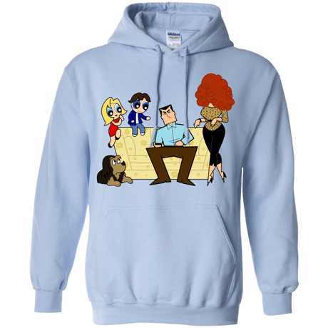 Sweatshirts Light Blue / S Married with Puffs Pullover Hoodie