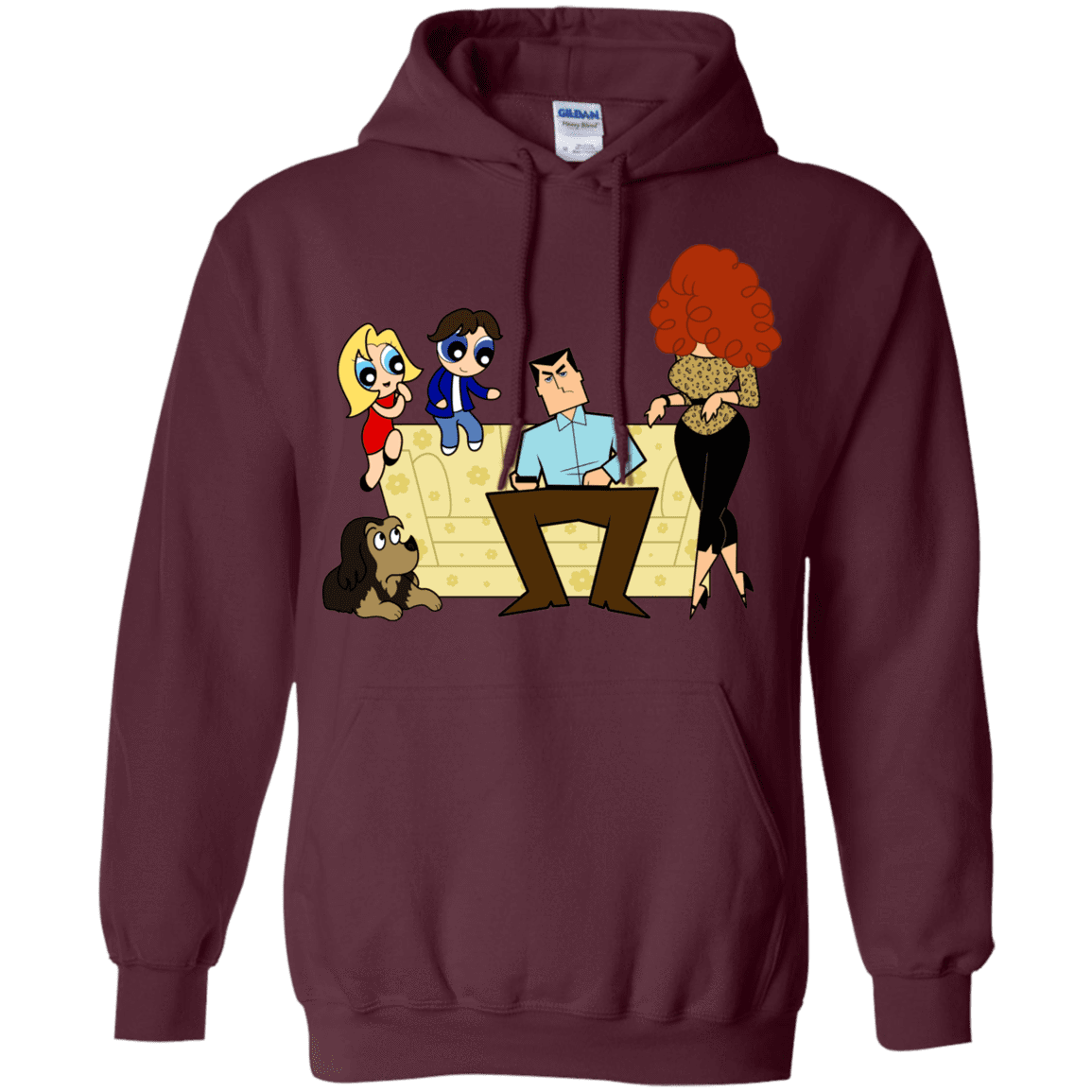 Sweatshirts Maroon / S Married with Puffs Pullover Hoodie