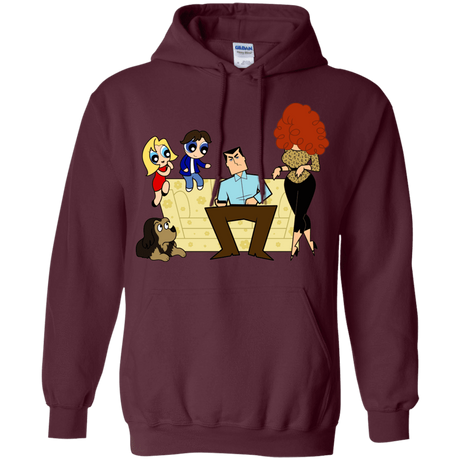 Sweatshirts Maroon / S Married with Puffs Pullover Hoodie